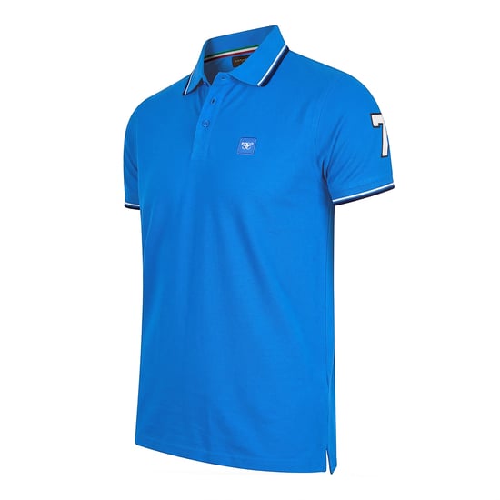 Cappuccino Italia Polo SS Polo Applique Pique Blauw - Image 2