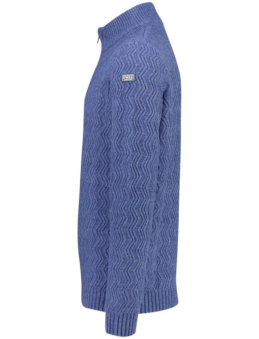 Trui New Zealand blauw half zip - Image 3