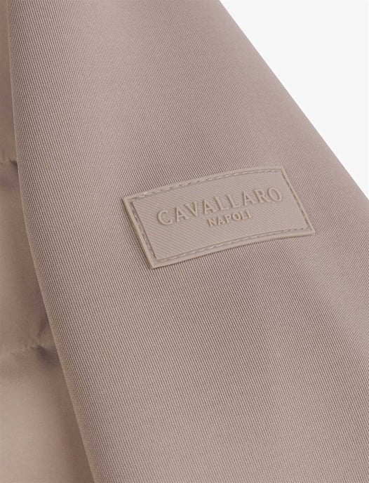 Gewatteerde jas Cavallaro beige - Image 4