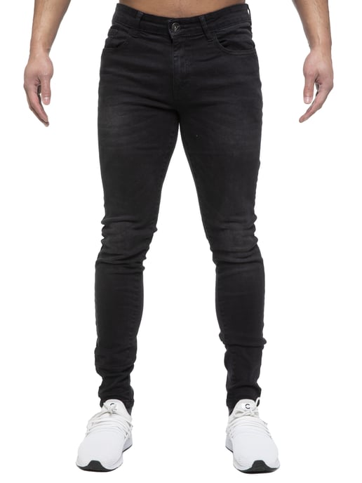ETO Heren Slim Skinny Fit Stretch Jeans - Image 3