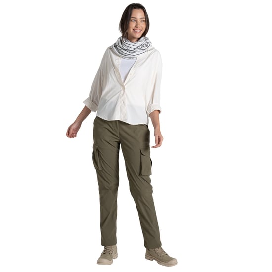Craghoppers Unisex Infinity II Gestreepte Nosilife Sjaal voor volwassenen (Zeilwit/Blauw marine) - Image 1
