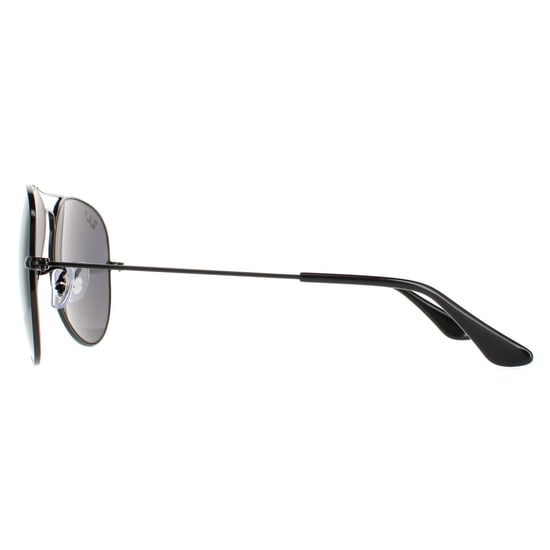 Ray-Ban Piloten unisex gepolijst zwart zwart gepolariseerde vlieger 3025 - Image 3