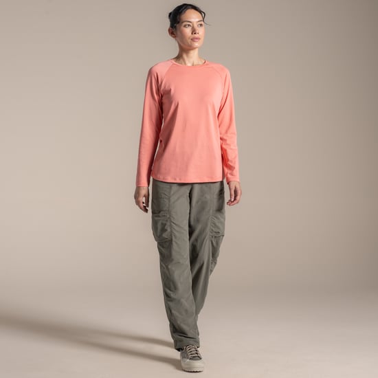 Craghoppers Dames/Dames Nour Nosilife T-shirt met lange mouwen (Gekruide abrikoos) - Image 1