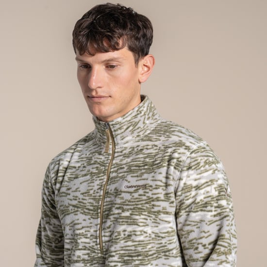 Craghoppers Heren National Trust Irt Print Fleece Top (Cardamom) - Image 5