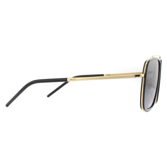 DOLCE & GABBANA Zonnebril DG2220 02/81 Goud En Zwart Bruin Verloop Gepolariseerd - Image 4