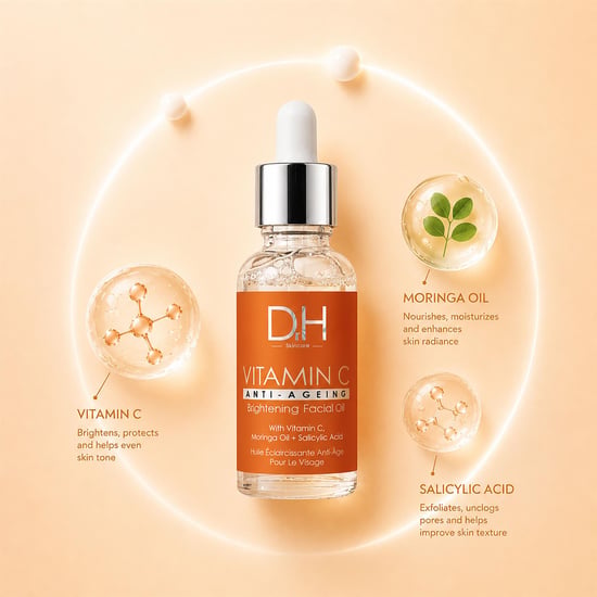 Dr H Vitamine C Verhelderende Anti-Aging Gezichtsolie 30ml - Image 2