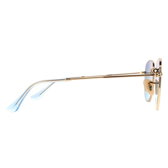 Ray-Ban Square Unisex Gouden Blauwe Grijs Verloop Zonnebril - Image 4