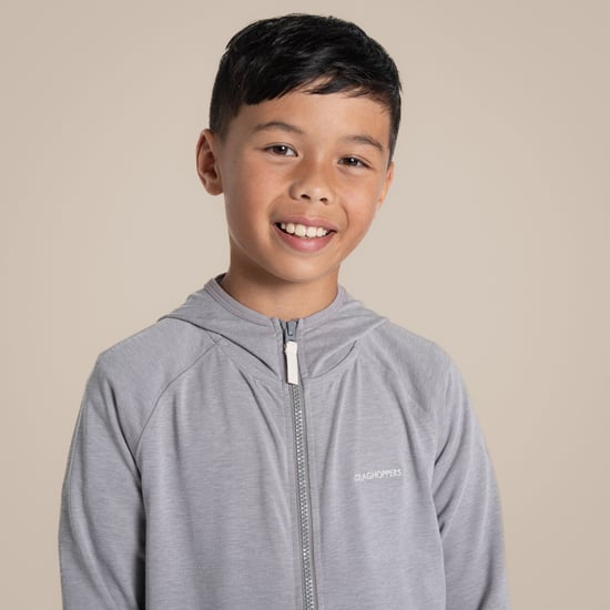 Craghoppers Frey Nosilife Hooded Jacket voor kinderen/Kinderen (Zachtgrijs mergel) - Image 6