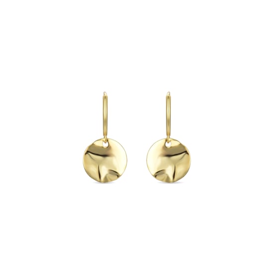 Luxenter Midnak oorbellen in 925 sterling zilver afgewerkt met 18 karaat geel goud - Image 1