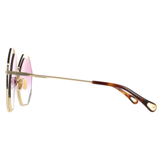 Chloe Round Dames Goudblauw roze gradiënt Ch0045s - Image 3