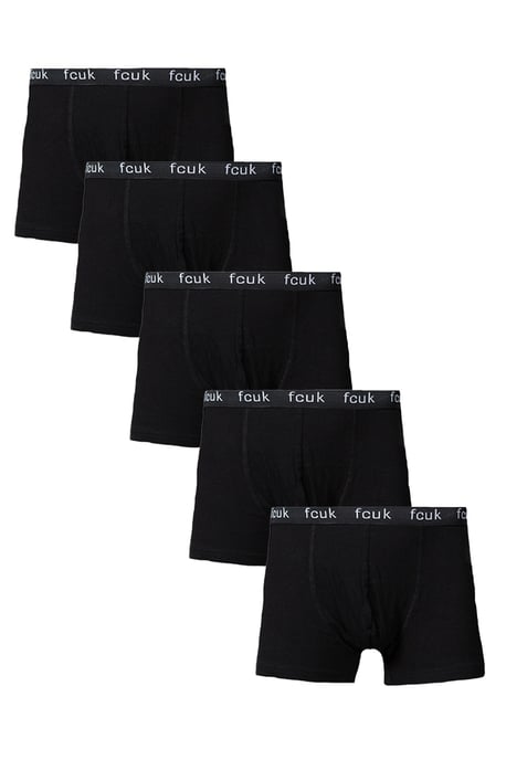 5 Pack Fcuk Cotton Stretch Boxers - Image 1