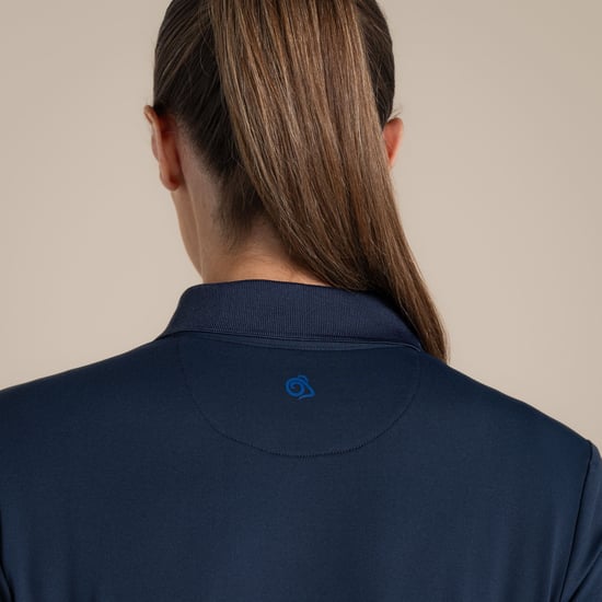 Craghoppers Dames/Dames Thornbury Nosilife Golf Poloshirt met lange mouwen (Blauwe Marine) - Image 4