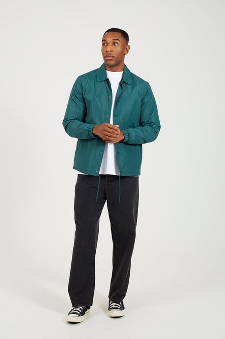 Green Lightweight Coach Style Jacket - Image 3