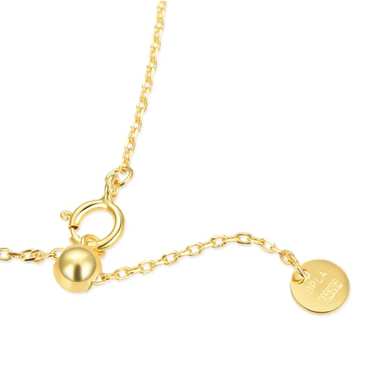Luxenter, Lukza collier in 925 sterling zilver en veelkleurige zirkonia met 18 kt geelgouden plating - Image 6