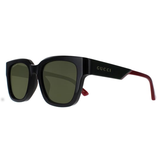 Gucci Vierkant Heren Zwart met Groen en Rood GG1670SK - Image 2