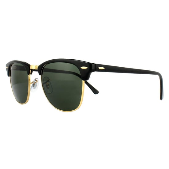 Ray-Ban Zonnebril Clubmaster 3016 W0365 Zwart Groen G-15 Klein 49mm - Image 2