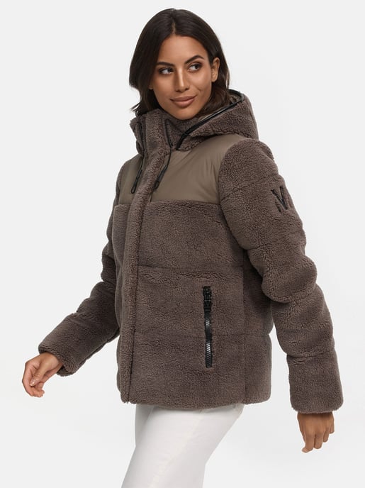 Marikoo dames teddy puffer jas met capuchon – model Kaguraa - Image 5
