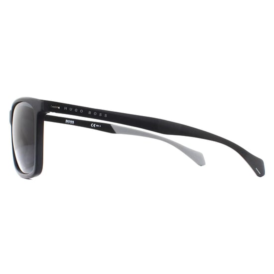 Hugo Boss Rectangle Mens mat zwart grijze zonnebril - Image 3