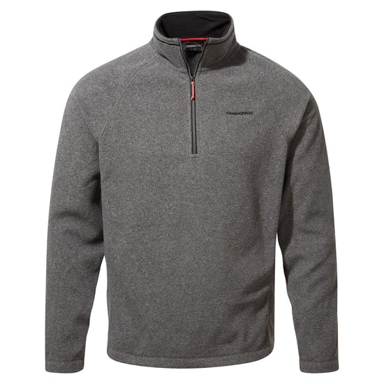 Craghoppers Heren Corey VI Half Zip Fleece Top (Zwarte Pepermergel) - Image 2