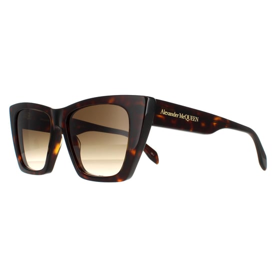 Alexander McQueen Cat Eye Dames Dark Havana Bruin Gradiënt AM0299S - Image 2