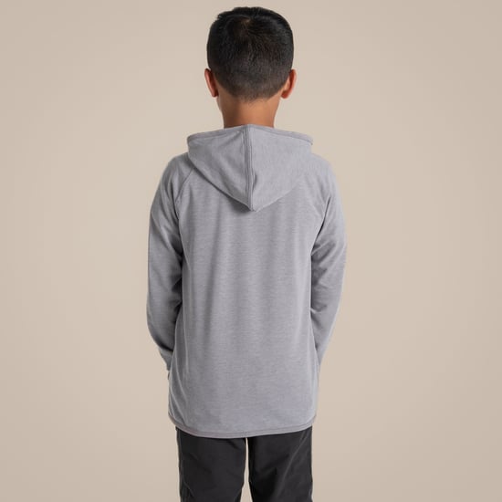 Craghoppers Frey Nosilife Hooded Jacket voor kinderen/Kinderen (Zachtgrijs mergel) - Image 5