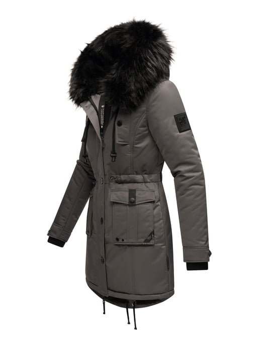 Navahoo Dames Winterjas Luluna-Princess – Warm, Stijlvol & Met Teddyvoering en Kunstbontkraag - Image 3