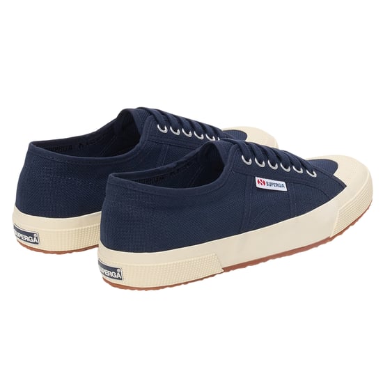 Superga Unisex 2390 Militaire Sportschoenen voor Volwassenen (Navy/Off Wit) - Image 2