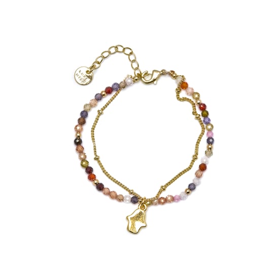 Luxenter Veelkleurige Kristallen Armband in 18K Geel Goud - Raxsu - Image 3