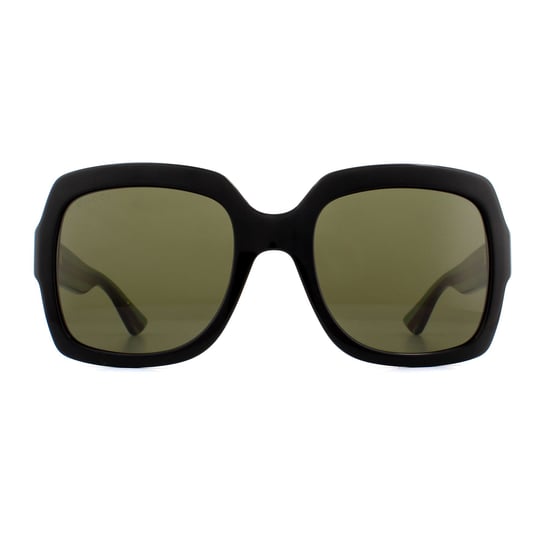 Gucci zonnebril GG0036SN Zwart groene glitter en roodgroen - Image 1