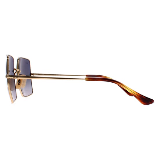 Ray-Ban Square RB1971 914778 gepolijst goud blauw grijs gradiënt gepolariseerde zonnebril - Image 3