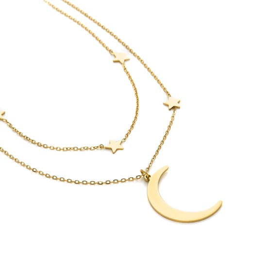 Luxenter Monil collier 18k goud afwerking - Image 6