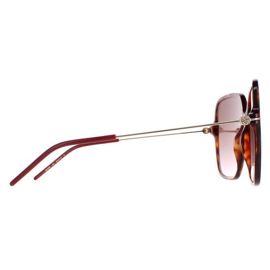 Gucci GG1267S 002 donker havana bruin gradiënt zonnebril - Image 4