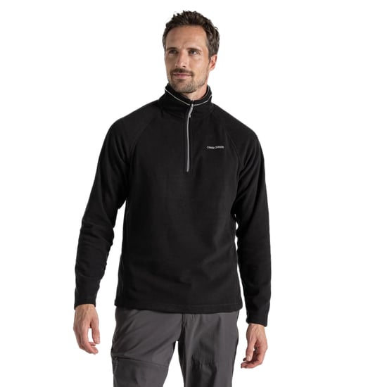 Craghoppers Heren Corey VI Half Zip Fleece Top (Zwart) - Image 3