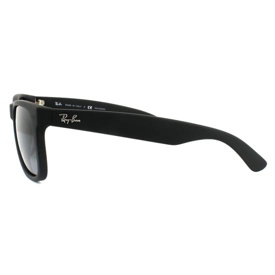 Ray-Ban Zonnebril Justin 4165 622/T3 Zwart Rubber Grijs Verloop Gepolariseerd - Image 3