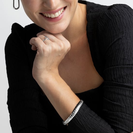 Luxenter armband met gerhodineerde afwerking - Beli - Image 4