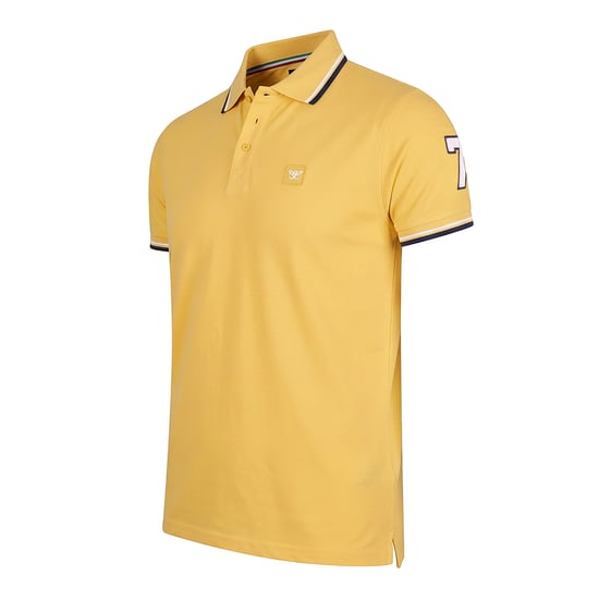 Cappuccino Italia Polo SS Polo Applique Pique Geel - Image 2