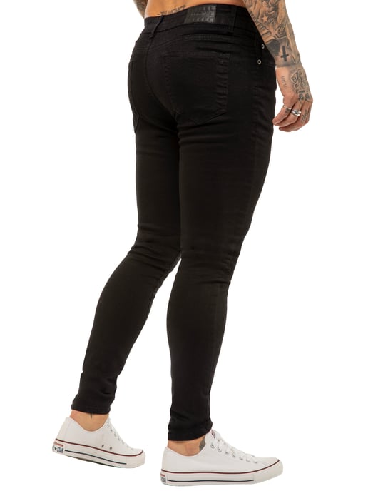 Enzo heren skinny super stretch denim jeans - Image 2