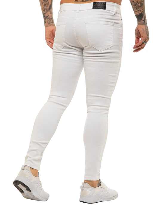 Enzo heren skinny super stretch denim jeans - Image 2