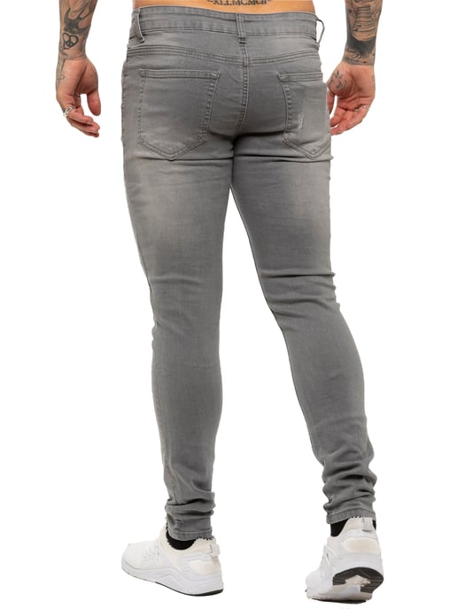 Enzo heren skinny gescheurde jeans - Image 2