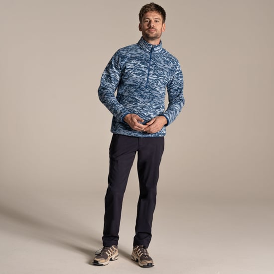 Craghoppers Heren National Trust Irt Print Fleece Top (Jeneverbes) - Image 1