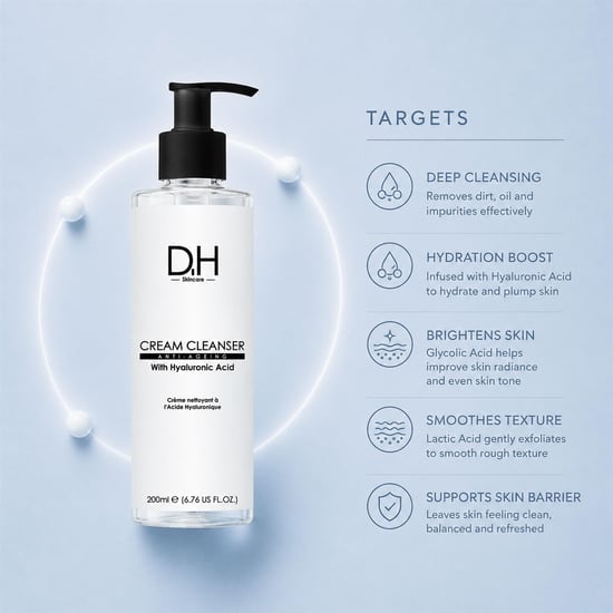 Dr H Geavanceerde reinigingscrème met hyaluronzuur 200 ml - Image 5