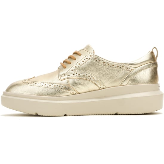 Hush Puppies Joy Leren Dames Champagne Brogues Schoenen - Image 5