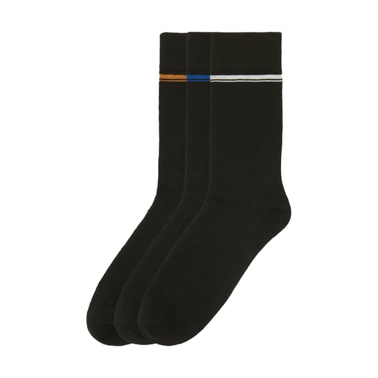 Ben Sherman Heren Gestreepte Bamboosokken (Verpakking van 3) (Zwart) - Image 1