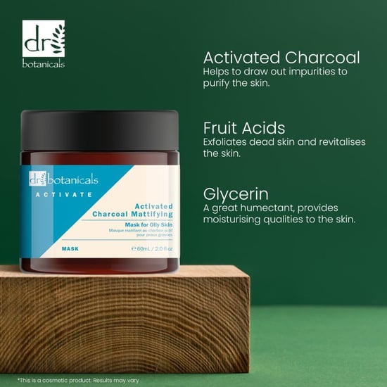 Dr Botanicals Activate Houtskool Mattifying Masker voor Vette Huid 60ml - Image 2