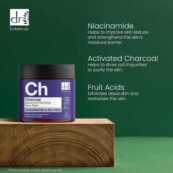 Dr. Botanicals Geavanceerd houtskool anti-aging matterend gezichtsmasker 60 ml - Image 2