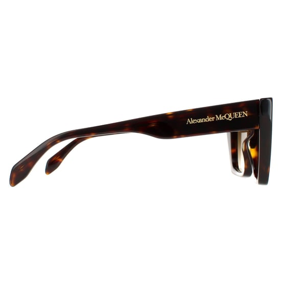 Alexander McQueen Cat Eye Dames Dark Havana Bruin Gradiënt AM0299S - Image 4