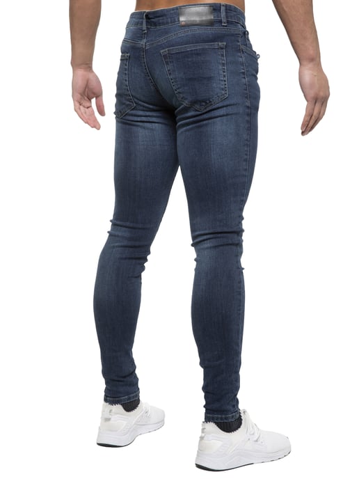 ETO Heren Slim Skinny Fit Stretch Jeans - Image 3