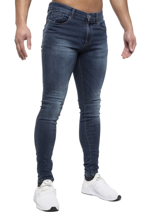 ETO Heren Slim Skinny Fit Stretch Jeans - Image 4