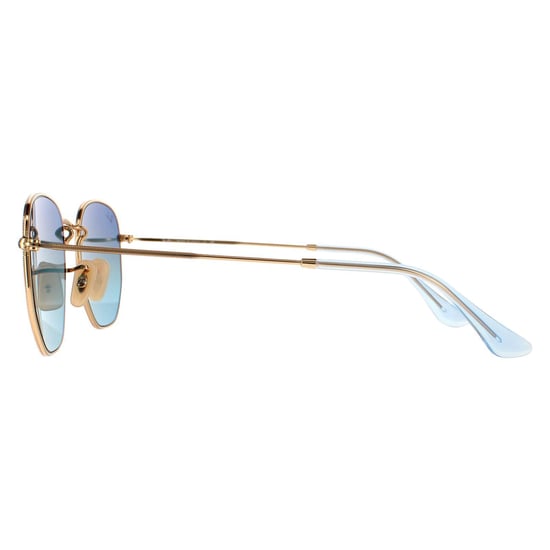 Ray-Ban Square Unisex Gouden Blauwe Grijs Verloop Zonnebril - Image 3