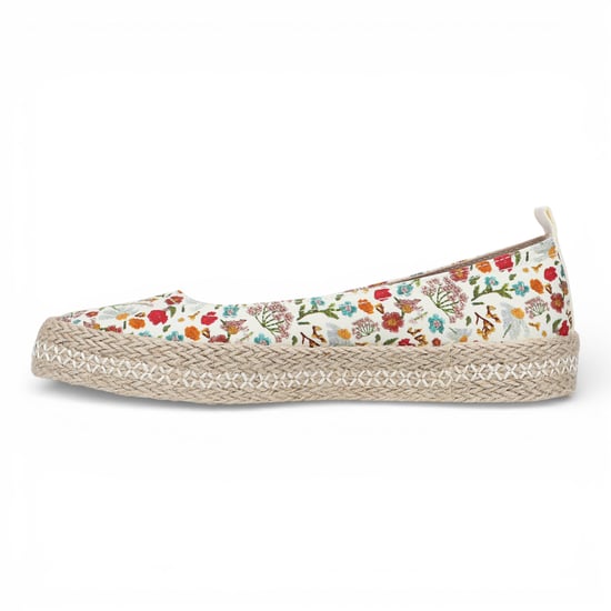 Blowfish Malibu Dames Bloemen Witte Ballet Ballerina Vrijetijdsschoenen - Benita - Image 6